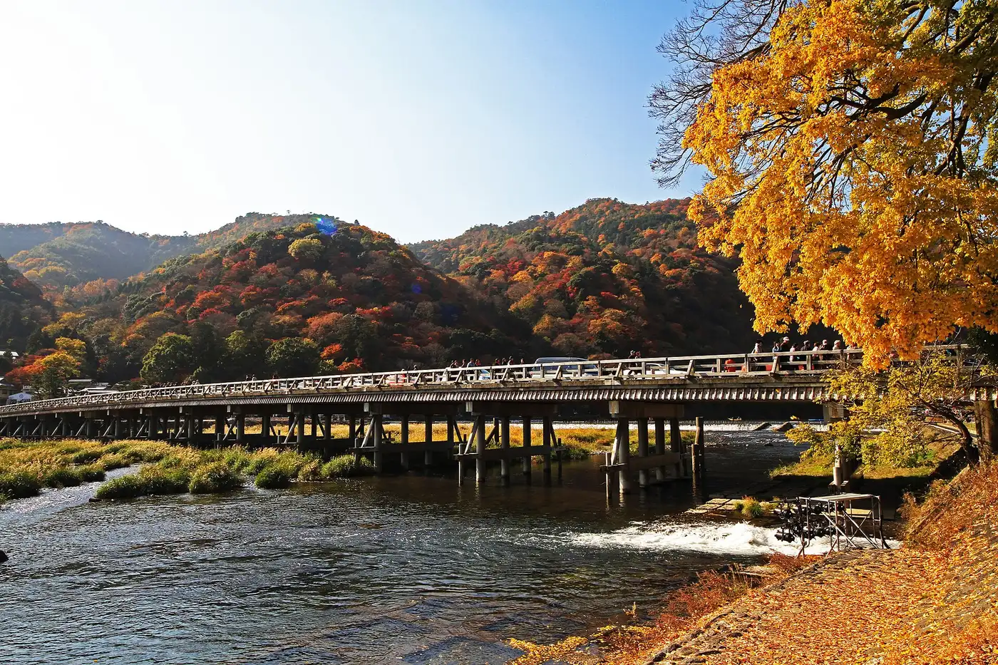 Togetsukyo Bridge in Arashiyama, Kyoto
