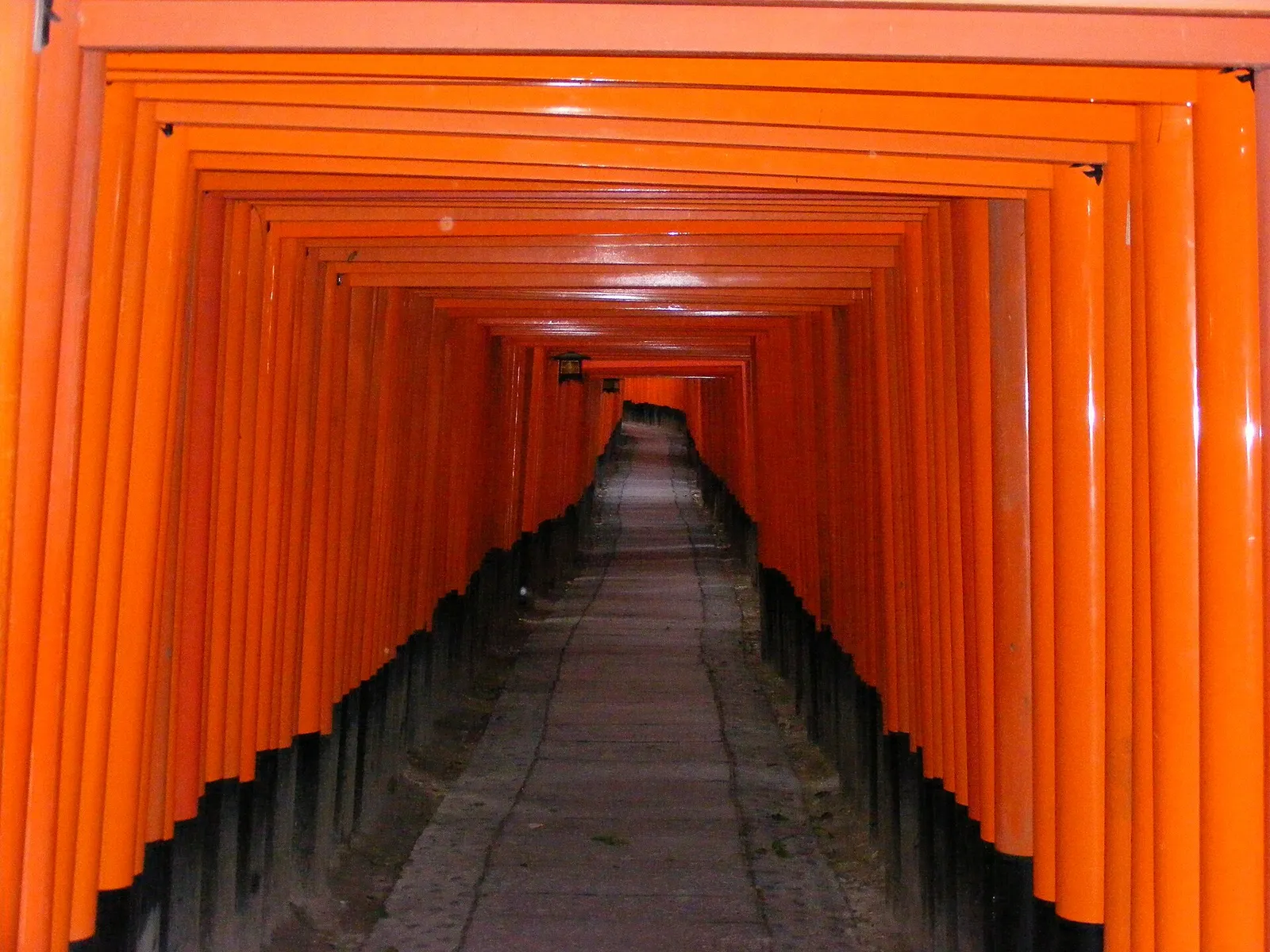 The Senbon Torii path at Fushimi Inari Taisha in Kyoto