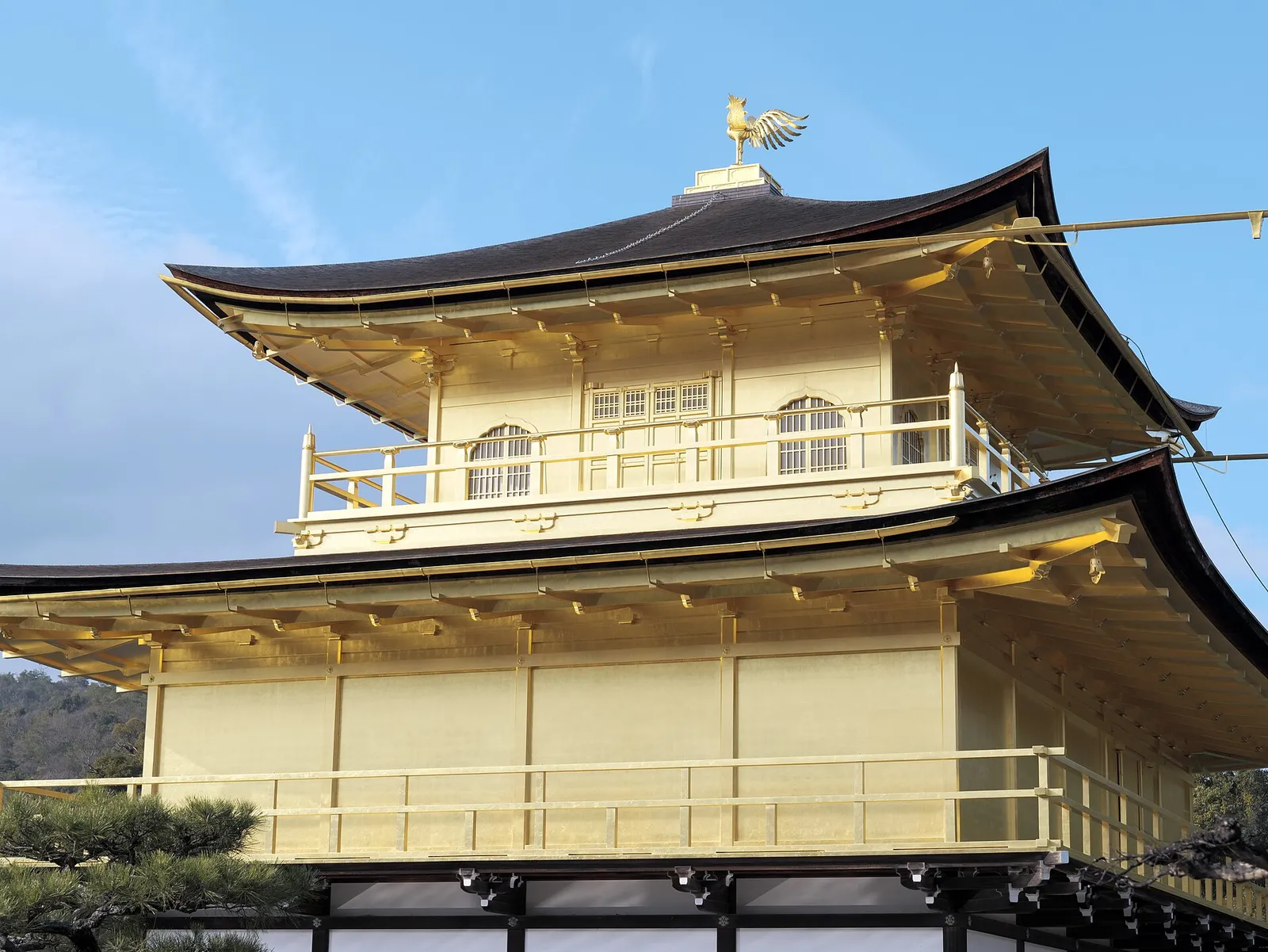 The Golden Pavilion of Kinkaku-ji beside its pond